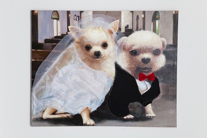 Tableau Chihuahua Wedding 80 × 100 cm KARE
