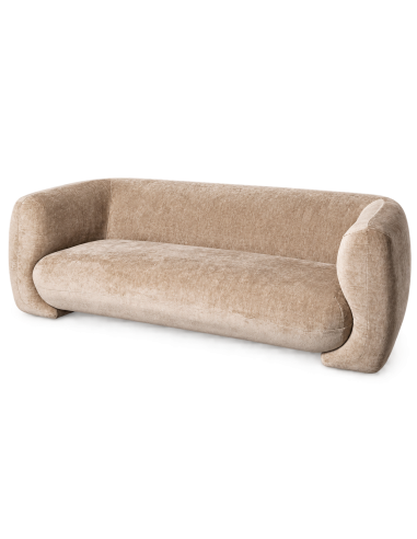 Taupe IXIA three-seat sofa with continuous seat - image 1