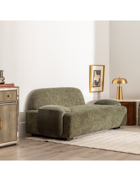 Green IXIA sofa with curved back and low arms - image 2