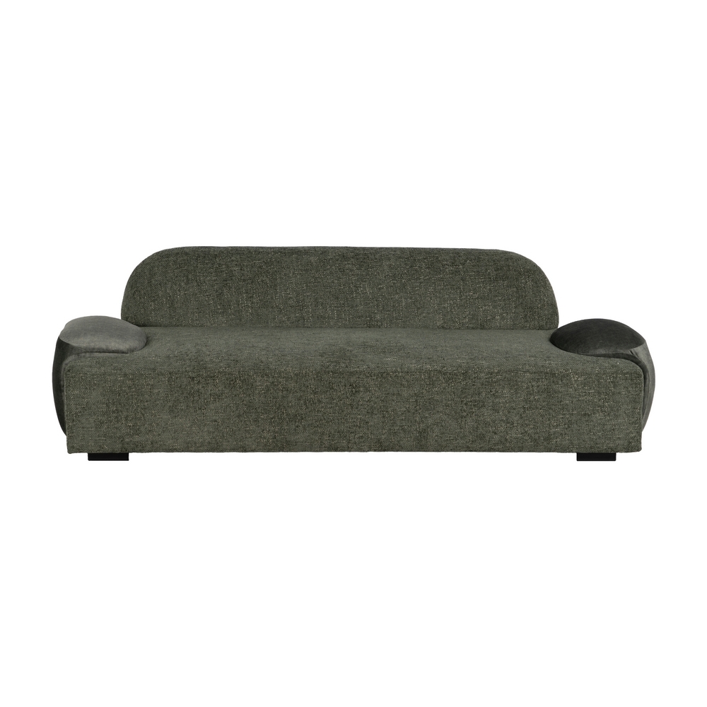 Large green IXIA sofa with long curved back - image 1