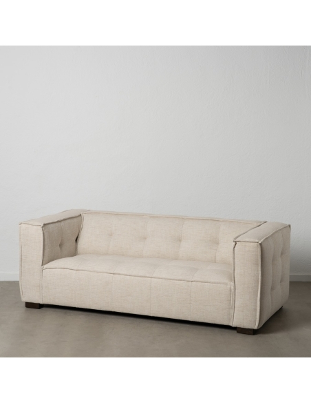 IXIA SIBARIS beige three-seat sofa with tufted upholstery - image 4