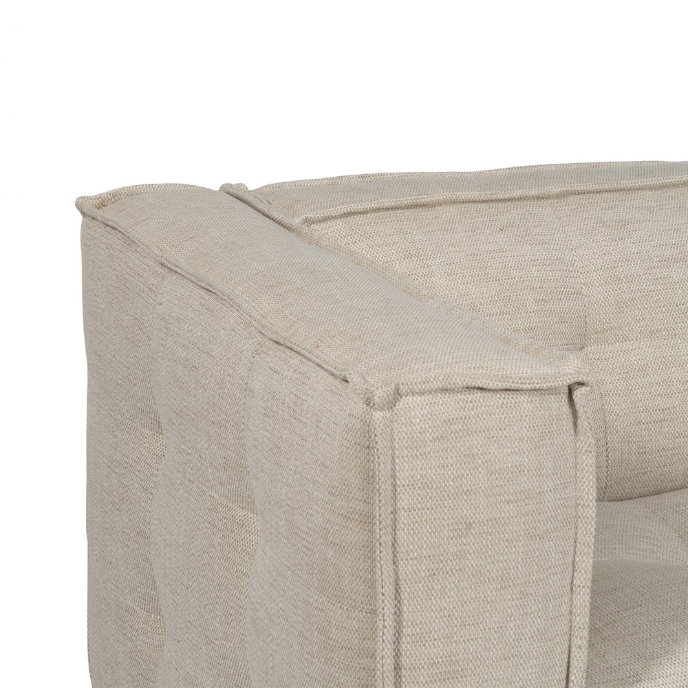 IXIA SIBARIS beige three-seat sofa with tufted upholstery - image 7