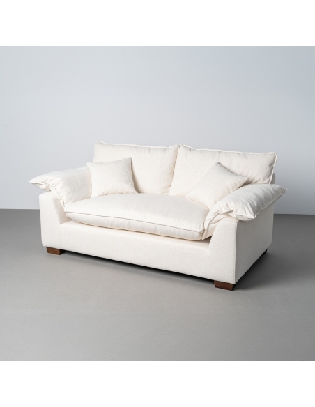 IXIA cream two-seat sofa with generous cushions - image 4