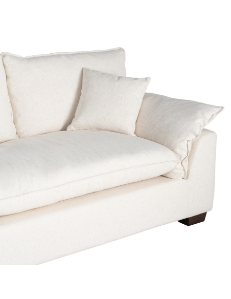 IXIA cream two-seat sofa with generous cushions - image 6