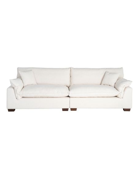 Large cream IXIA four-seat sofa with paired cushions - image 1
