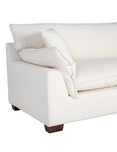 Großes cremefarbenes IXIA Viersitzer-Sofa mit Kissen - image 7