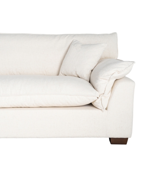 Großes cremefarbenes IXIA Viersitzer-Sofa mit Kissen - image 8