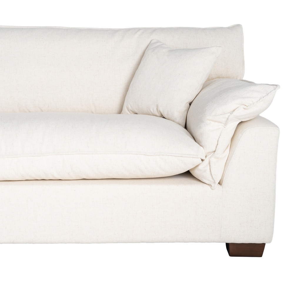 Großes cremefarbenes IXIA Viersitzer-Sofa mit Kissen - image 8