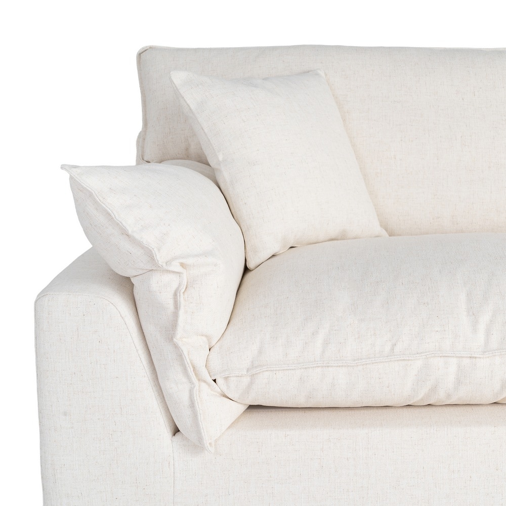 Großes cremefarbenes IXIA Viersitzer-Sofa mit Kissen - image 9