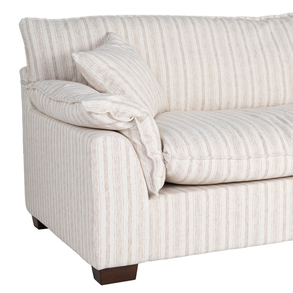 Large cream striped IXIA four-seat sofa - image 7