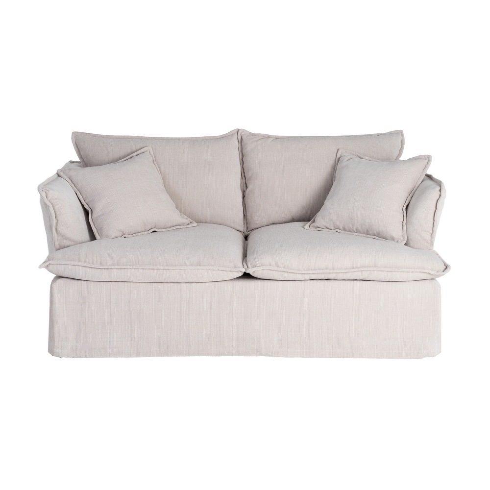 IXIA cream two-seat sofa with fully covered base - image 1