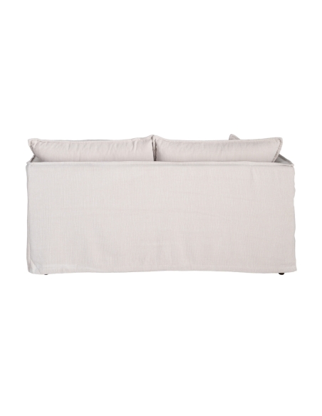 Crèmekleurige IXIA tweezitsbank met beklede basis - image 5