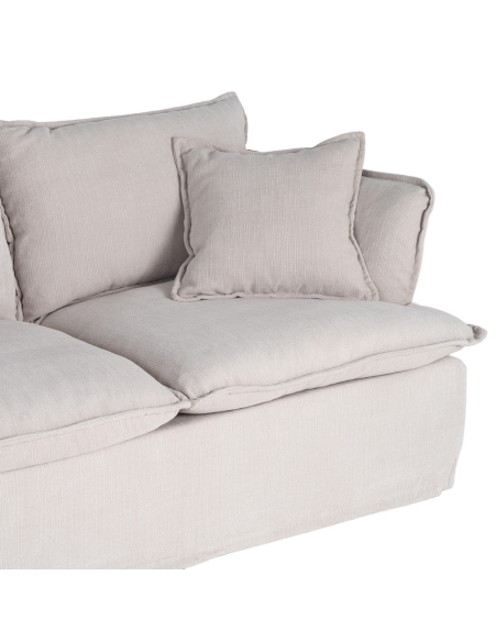 Cremefarbenes IXIA Zweisitzer-Sofa mit Stoffbasis - image 6