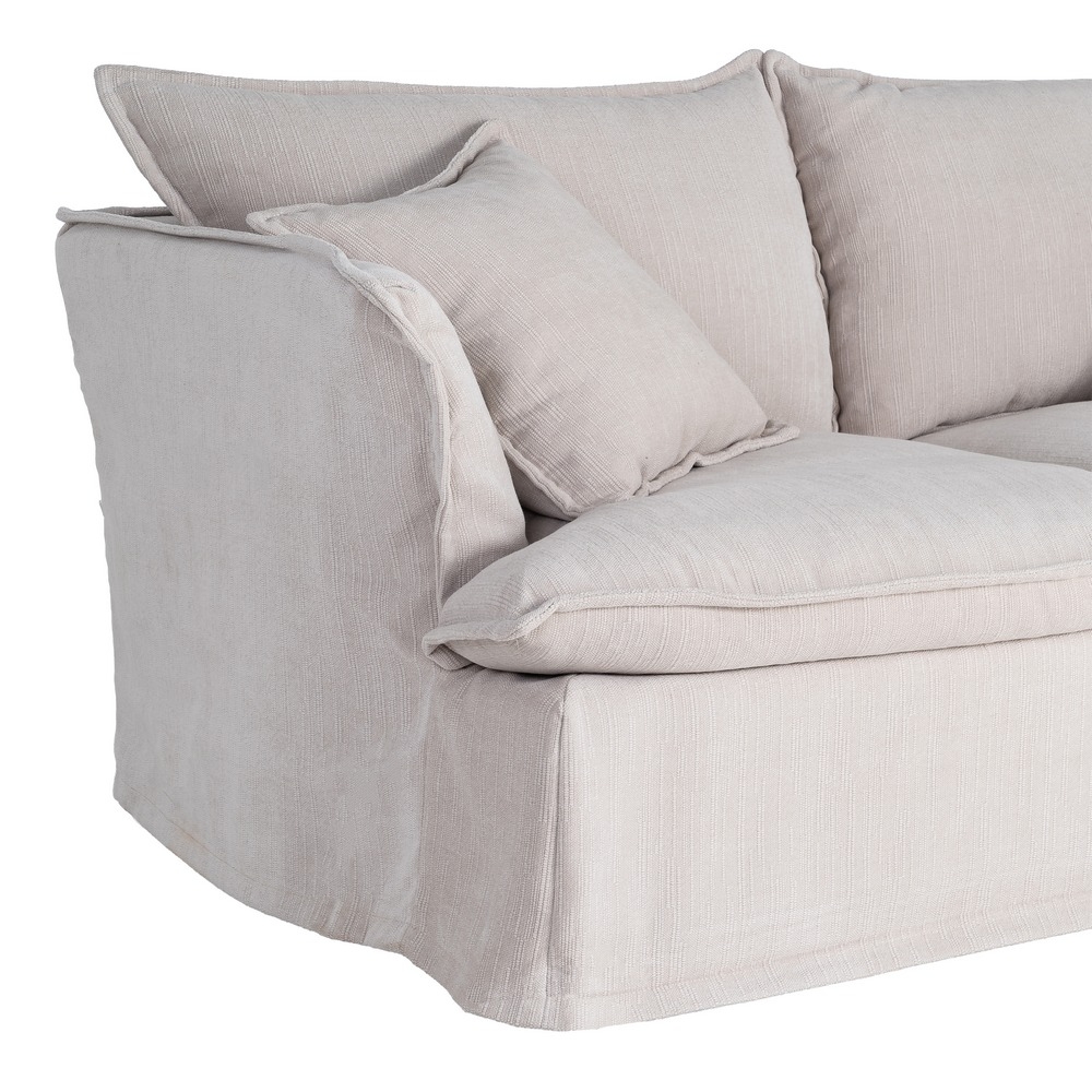 Cremefarbenes IXIA Zweisitzer-Sofa mit Stoffbasis - image 7