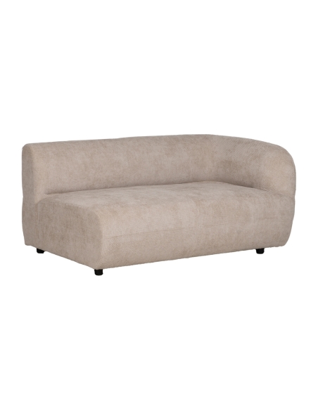 Módulo derecho de sofá beige IXIA con brazo curvo - image 4