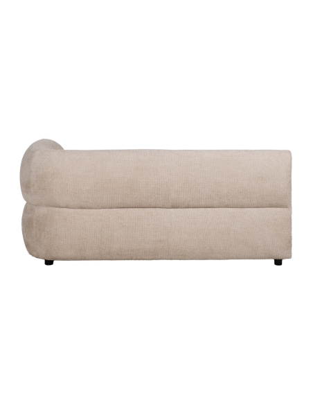 Módulo derecho de sofá beige IXIA con brazo curvo - image 6