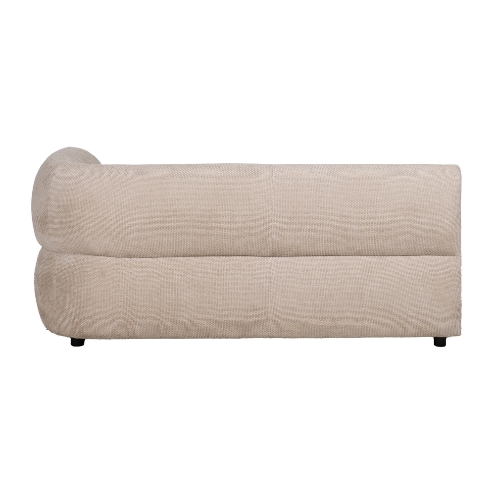 Módulo derecho de sofá beige IXIA con brazo curvo - image 6