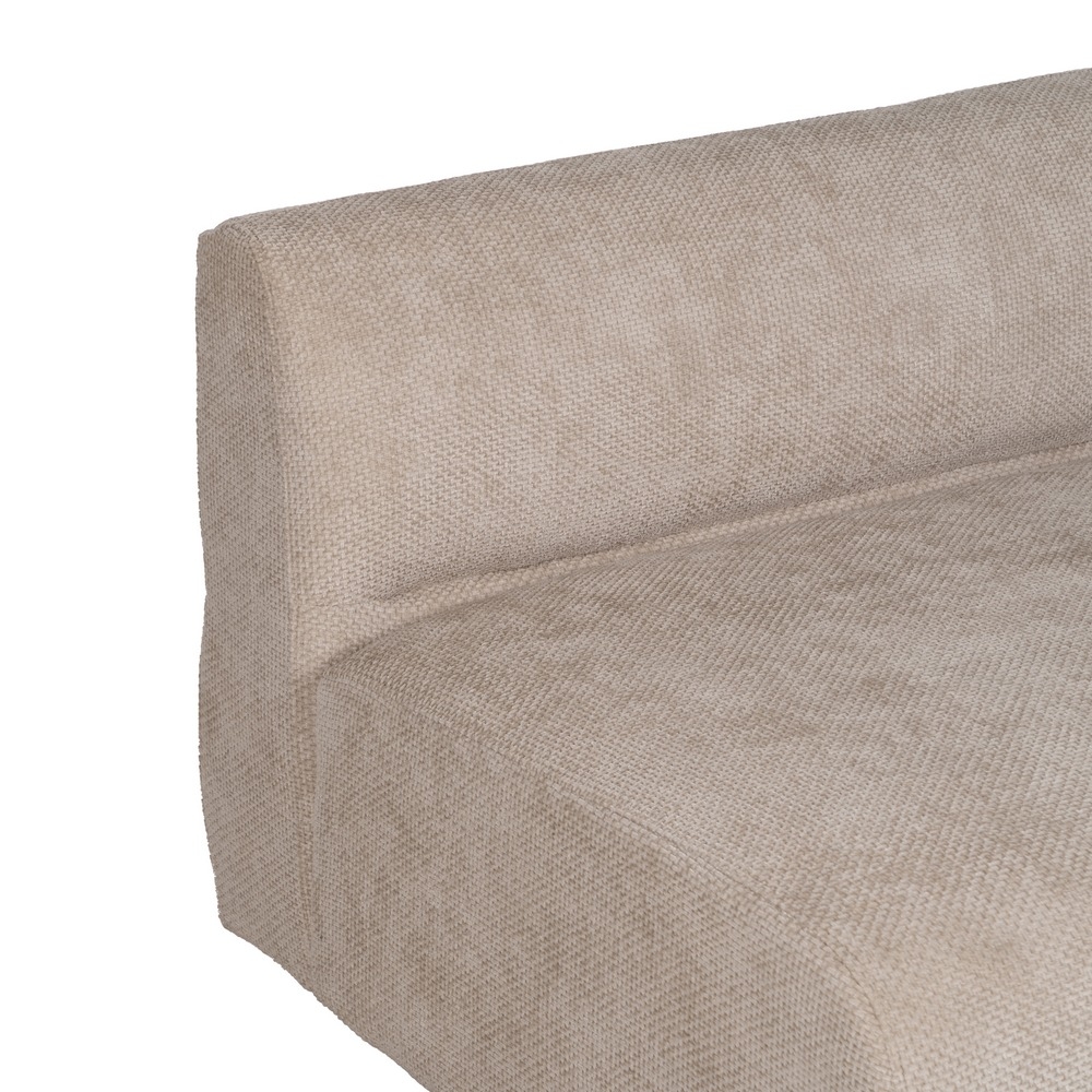 IXIA beige right-hand sofa module with rounded arm - image 7