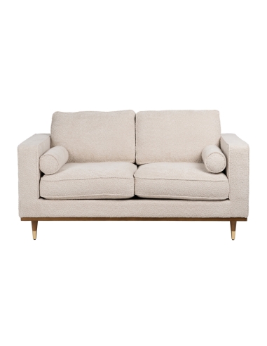 IXIA beige two-seat sofa with tapered wooden legs - image 1