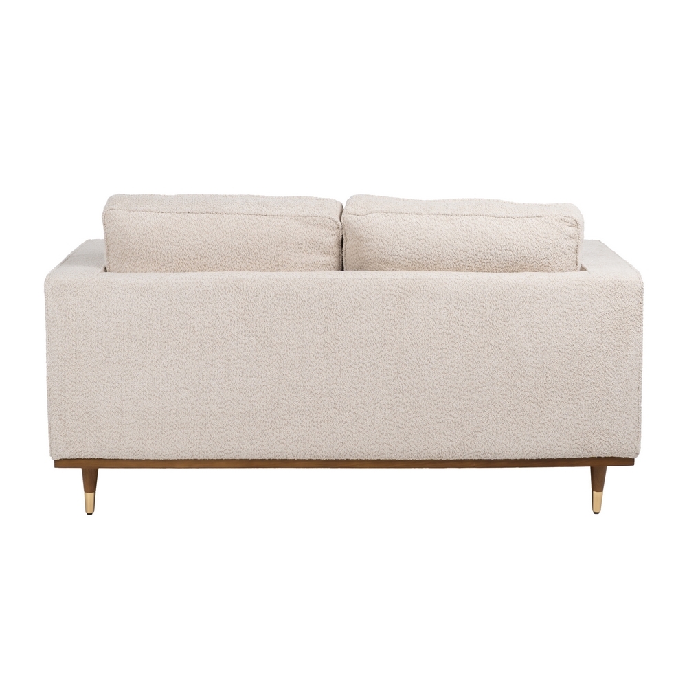 IXIA beige two-seat sofa with tapered wooden legs - image 5