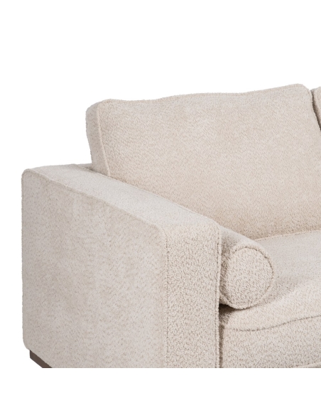Beiges IXIA Zweisitzer-Sofa mit schmalen Holzbeinen - image 6