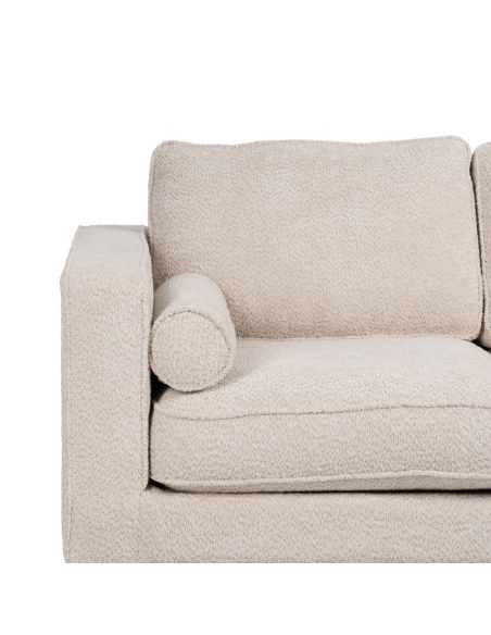 Beiges IXIA Zweisitzer-Sofa mit schmalen Holzbeinen - image 7