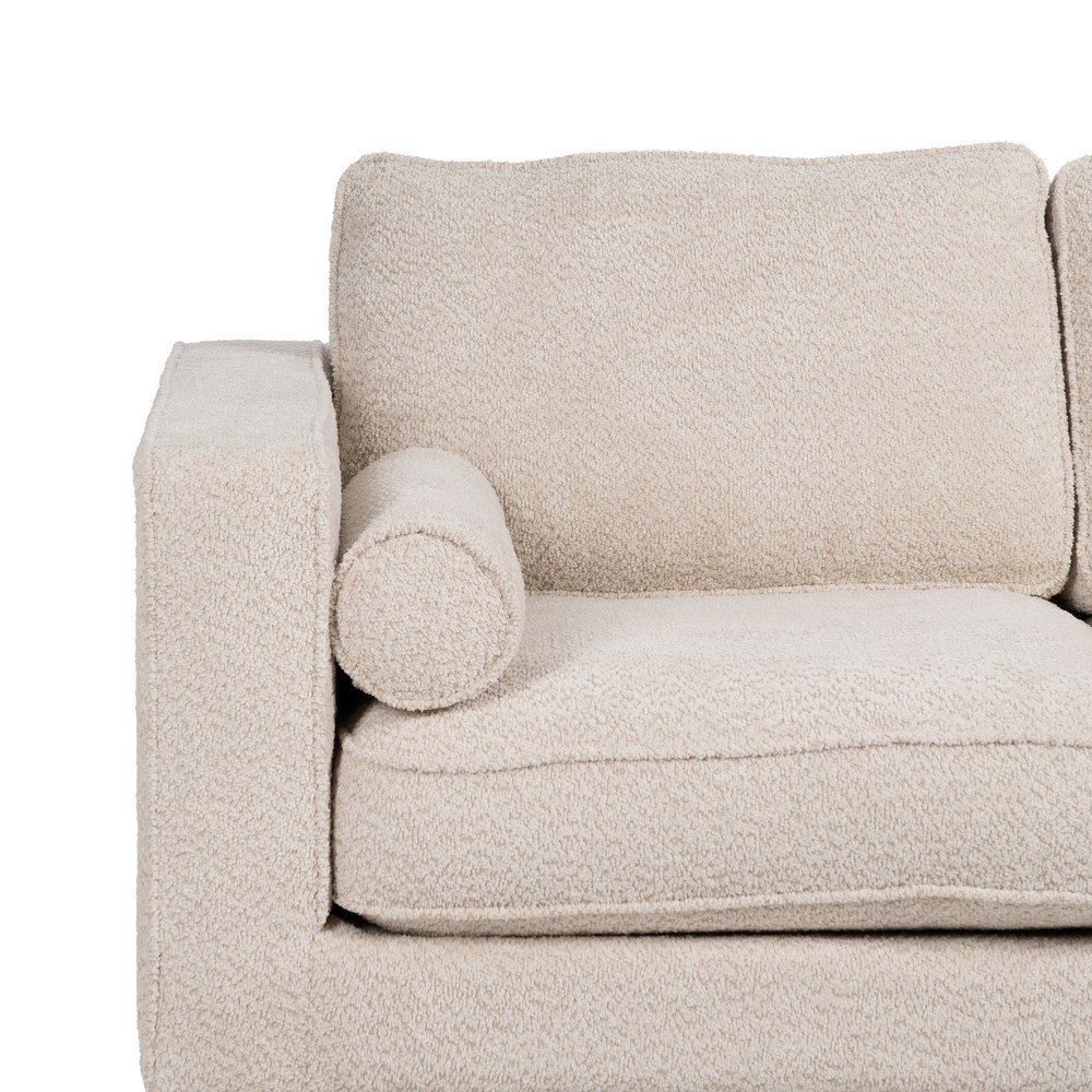 Sofá beige IXIA de dos plazas con patas de madera - image 7