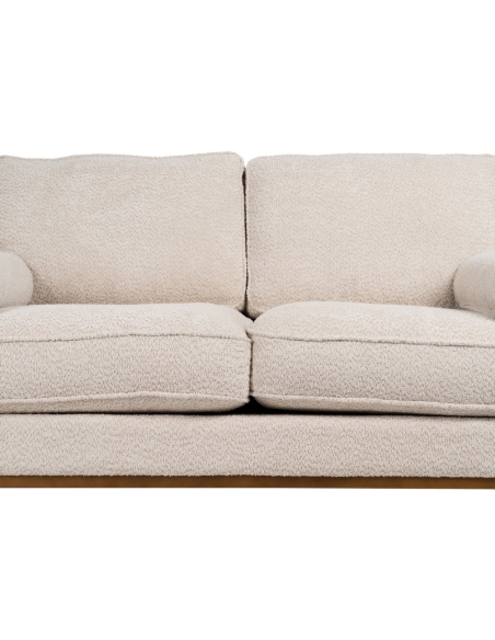 Beiges IXIA Zweisitzer-Sofa mit schmalen Holzbeinen - image 8