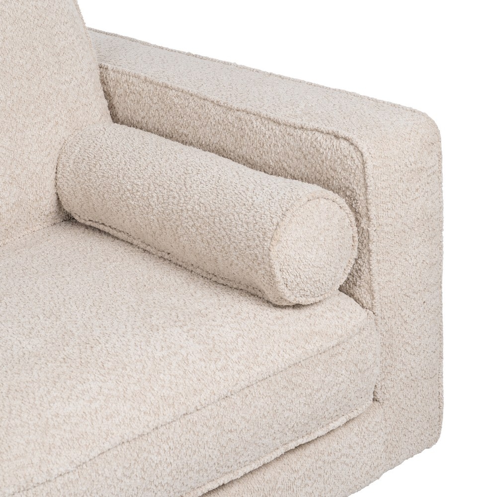 IXIA beige two-seat sofa with tapered wooden legs - image 9