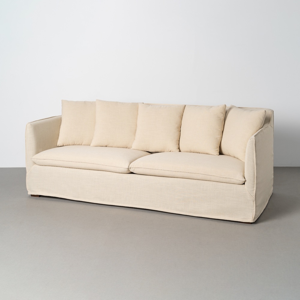 Beiges IXIA Dreisitzer-Sofa mit großzügigen Kissen - image 4