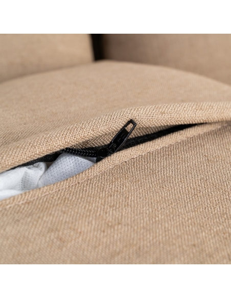 Braunes IXIA Dreisitzer-Sofa mit gestuften Kissen - image 8