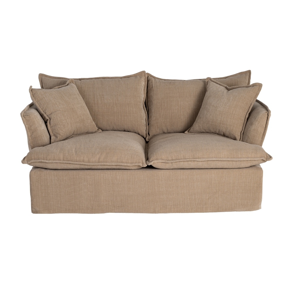 Dunkelbeiges IXIA Zweisitzer-Sofa mit dicken Kissen - image 1