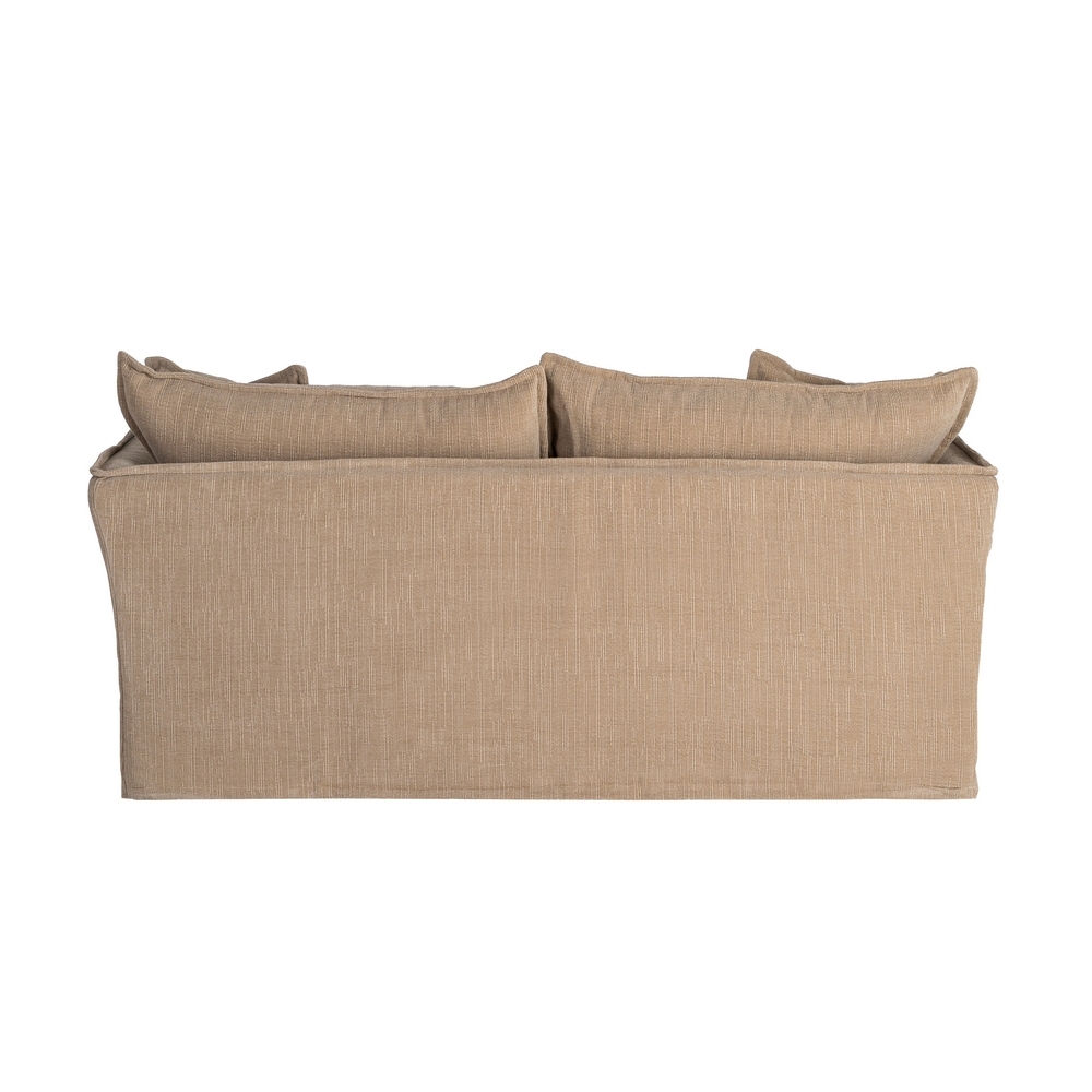 Divano beige scuro IXIA a due posti con cuscini spessi - image 5