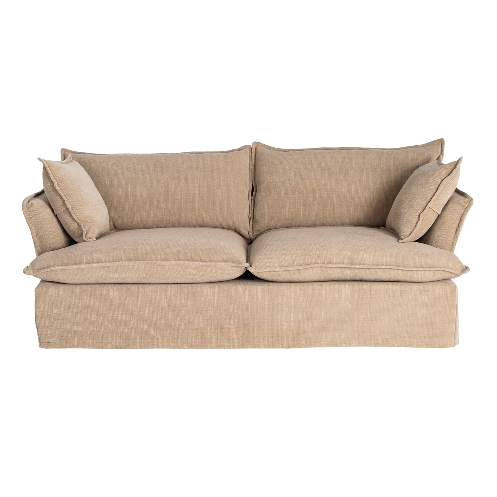 Großes dunkelbeiges IXIA Sofa mit Kederkissen - image 1
