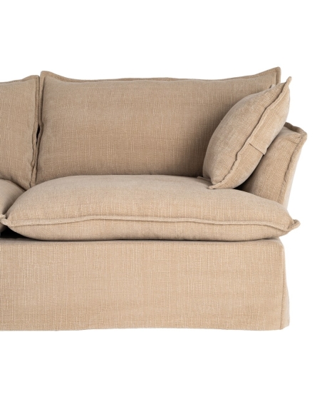 Grande divano beige scuro IXIA con cuscini profilati - image 8