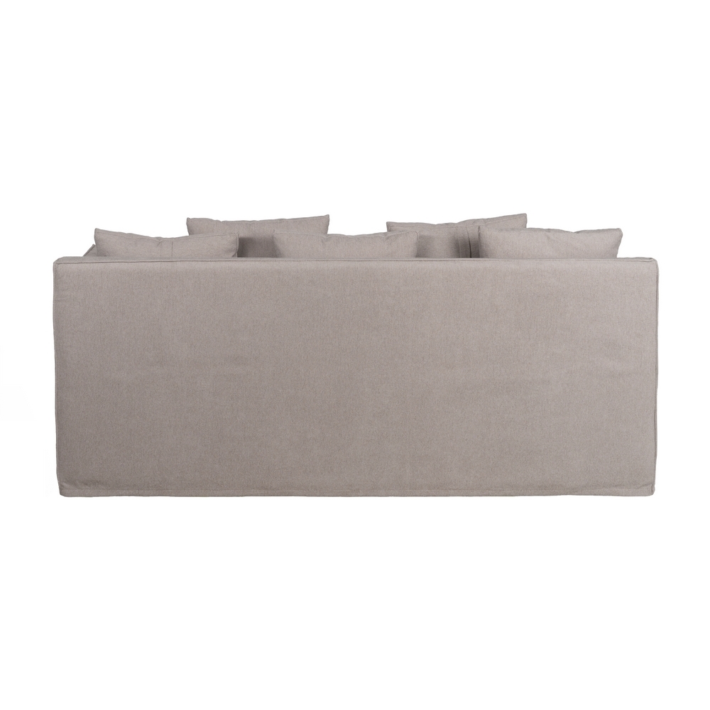 IXIA taupe sofa with loose cushions and sloping arms - image 5