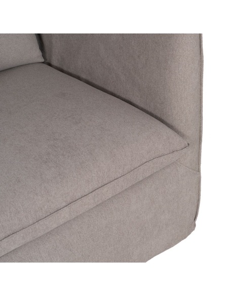 Sofá taupe IXIA com almofadas e braços inclinados - image 8
