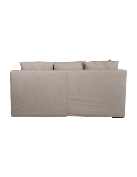 Divano beige IXIA con schienale alto e braccioli curvi - image 5