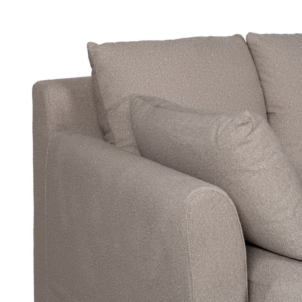 Beiges IXIA Sofa mit hohem Rücken und runden Armen - image 6