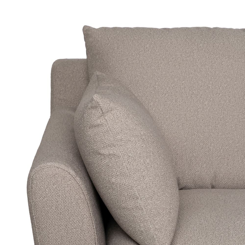 Divano beige IXIA con schienale alto e braccioli curvi - image 7