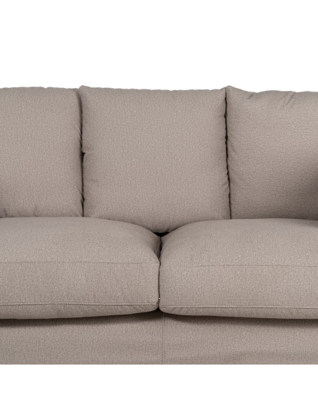 IXIA beige sofa with high back and rounded arms - image 8