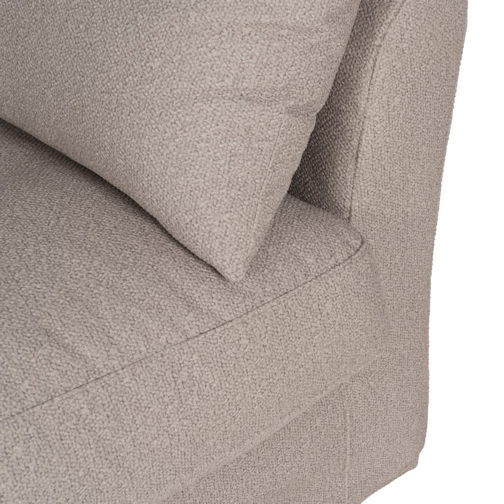 Divano beige IXIA con schienale alto e braccioli curvi - image 9