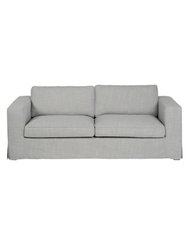 Sofá cinzento IXIA SIENA de três lugares para sala - image 1