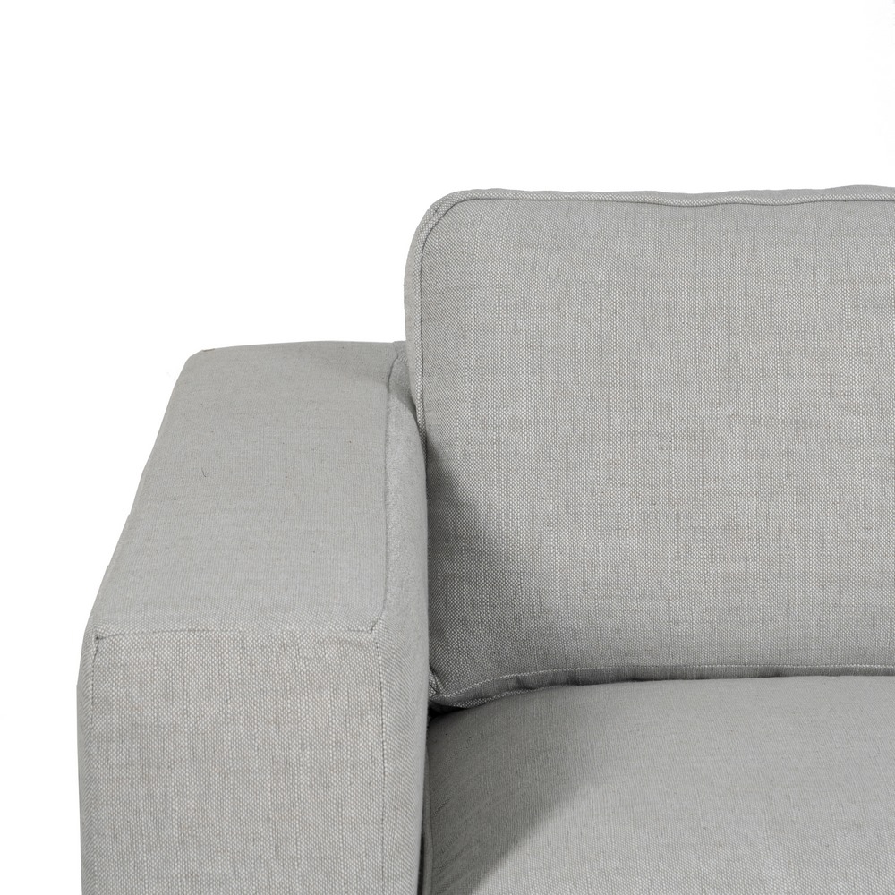 Autre vue : Canapé gris trois places en tissu IXIA SIENA pour salon