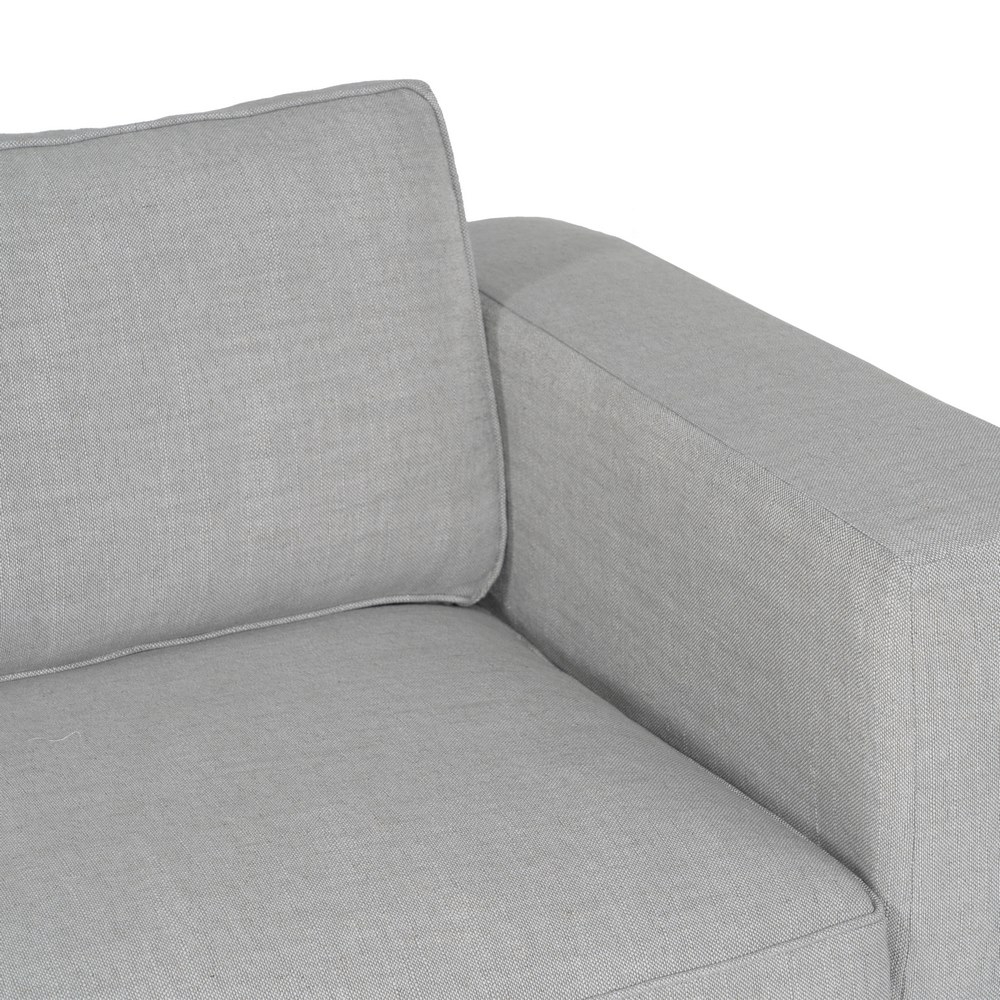 Sofá gris IXIA SIENA de tres plazas para salón claro - image 9