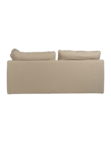 Divano beige IXIA a due posti in cotone e lino con cuscini - image 5