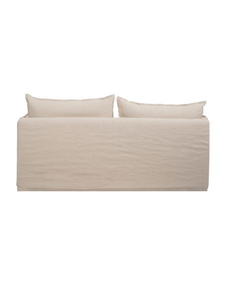Sofá creme IXIA de dois lugares com assento em camadas - image 5