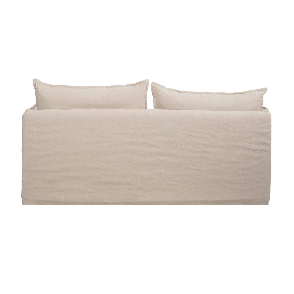 Sofá crema IXIA de dos plazas con asiento en capas - image 5