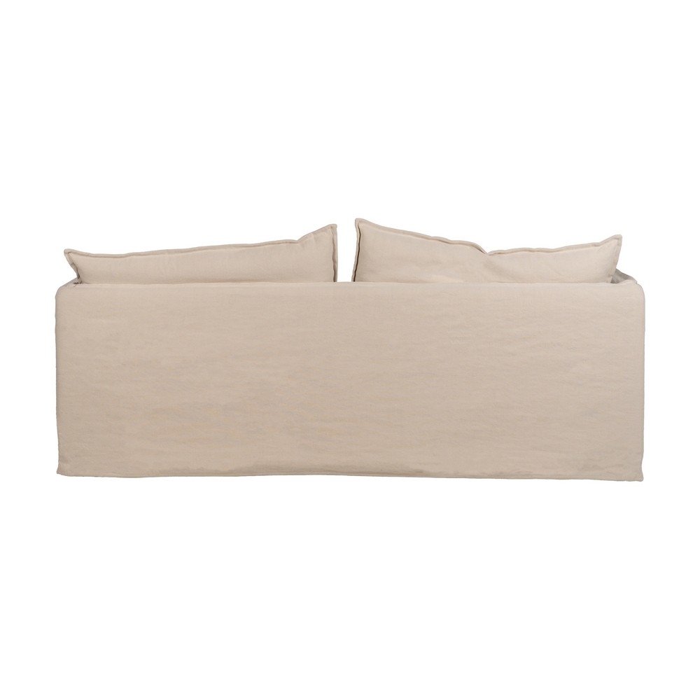 Großes cremefarbenes IXIA Dreisitzer-Sofa mit dickem Sitz - image 5