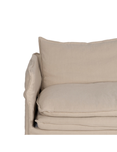Großes cremefarbenes IXIA Dreisitzer-Sofa mit dickem Sitz - image 7